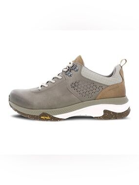 Dansko Men's Lace-Up Sneaker in Gray and Tan